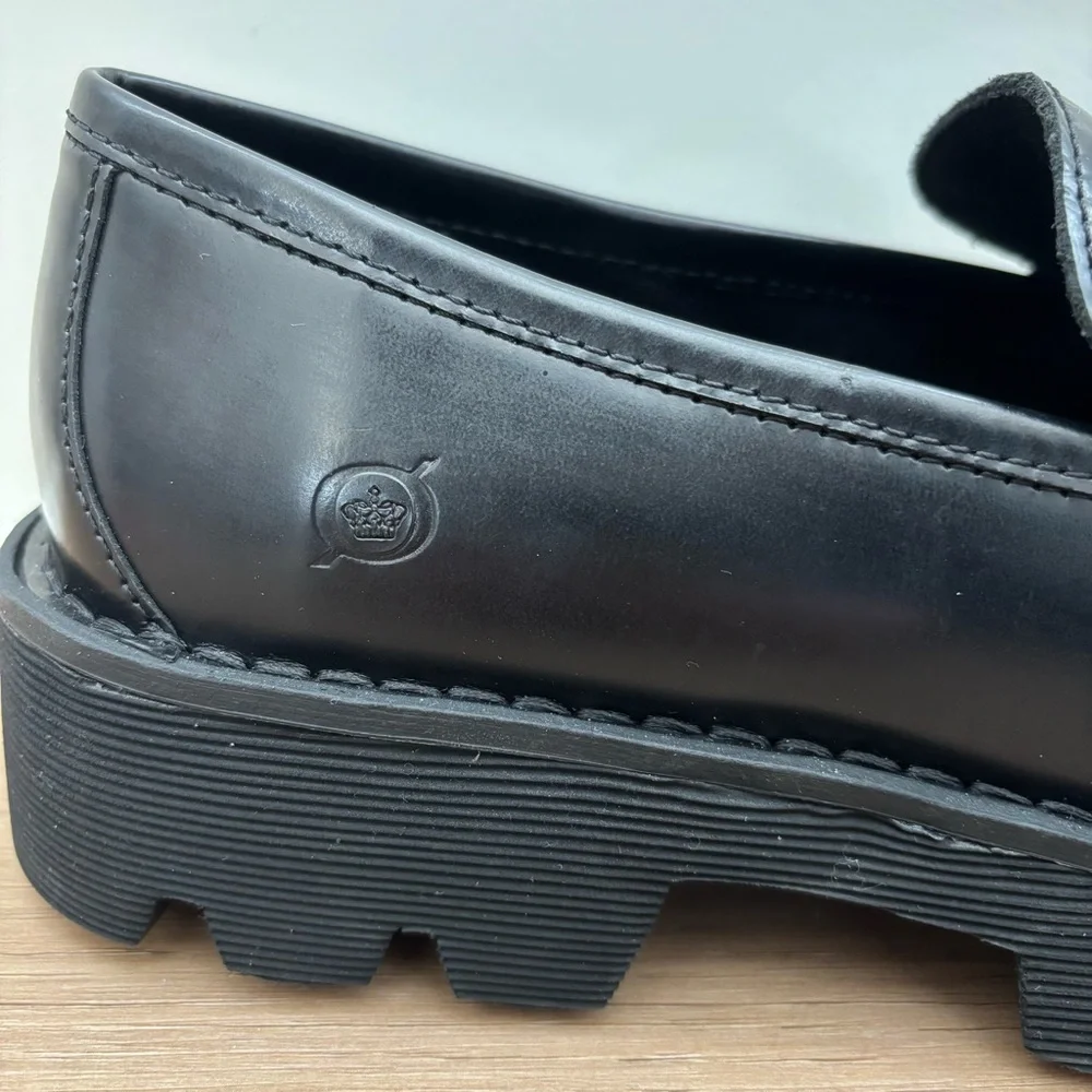 Born Sigge Black Leather Loafers Women Size 9.5 - Picture 4 of 10